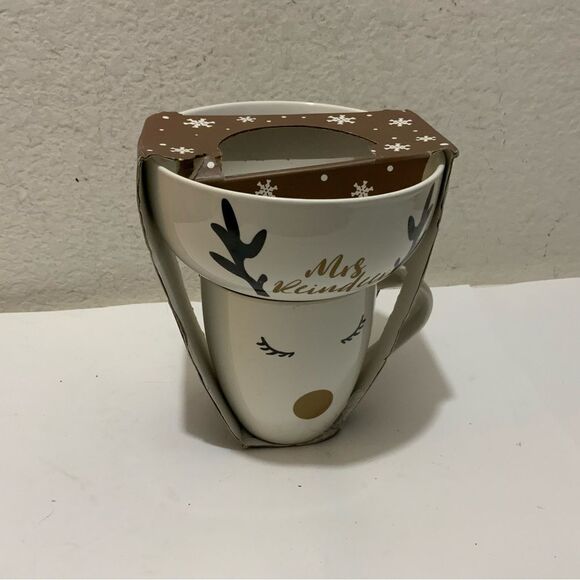Eaton Fine Dining 2 Piece Christmas Mrs Reindeer Bowl & Mug Set New in Original - Picture 3 of 8
